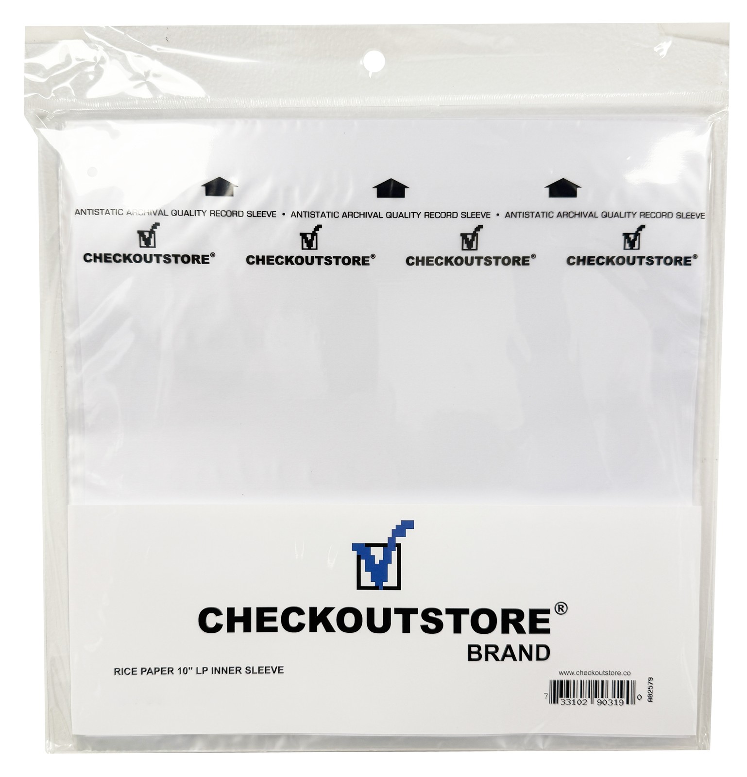 3 Ply Rice Paper Archival Quality Anti Static Record 10" 78 (Inner Sleeves)