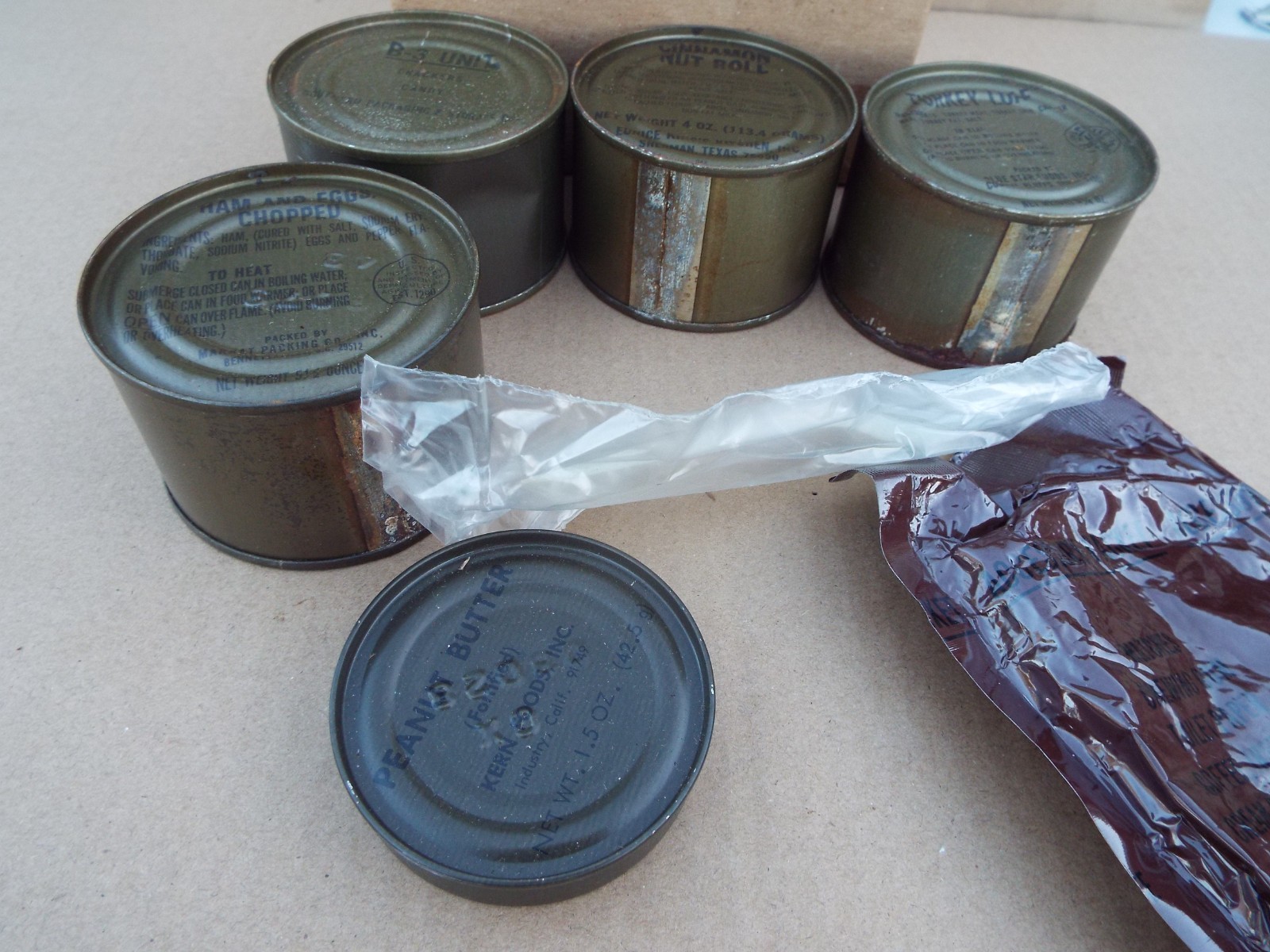 Vietnam War (MCI) Meal Combat Individual Ration Canned Food B-3 Unit Turkey Loaf