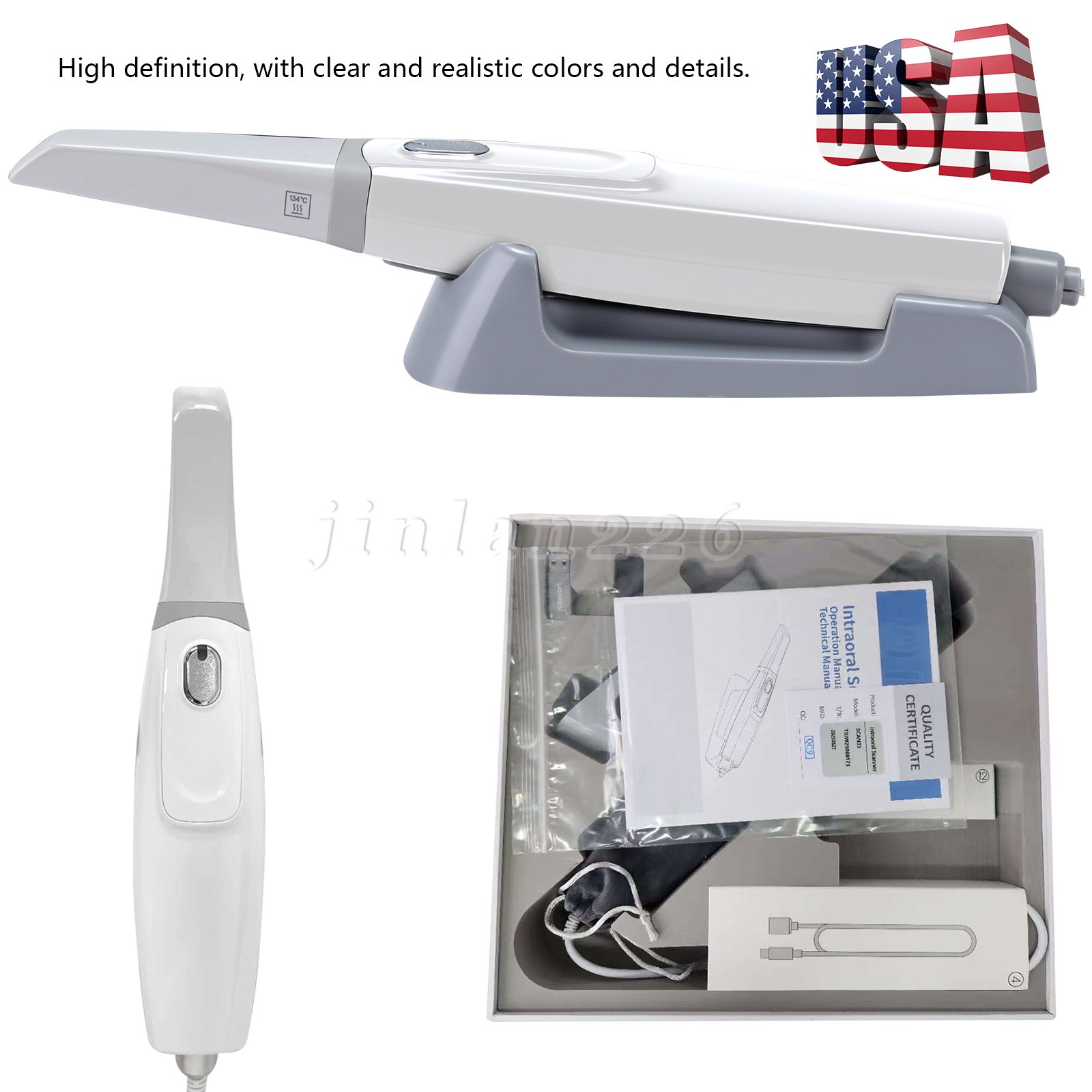 Intraoral Digital Dental 3D Scanner (2025) with software! 3D Real-time Display