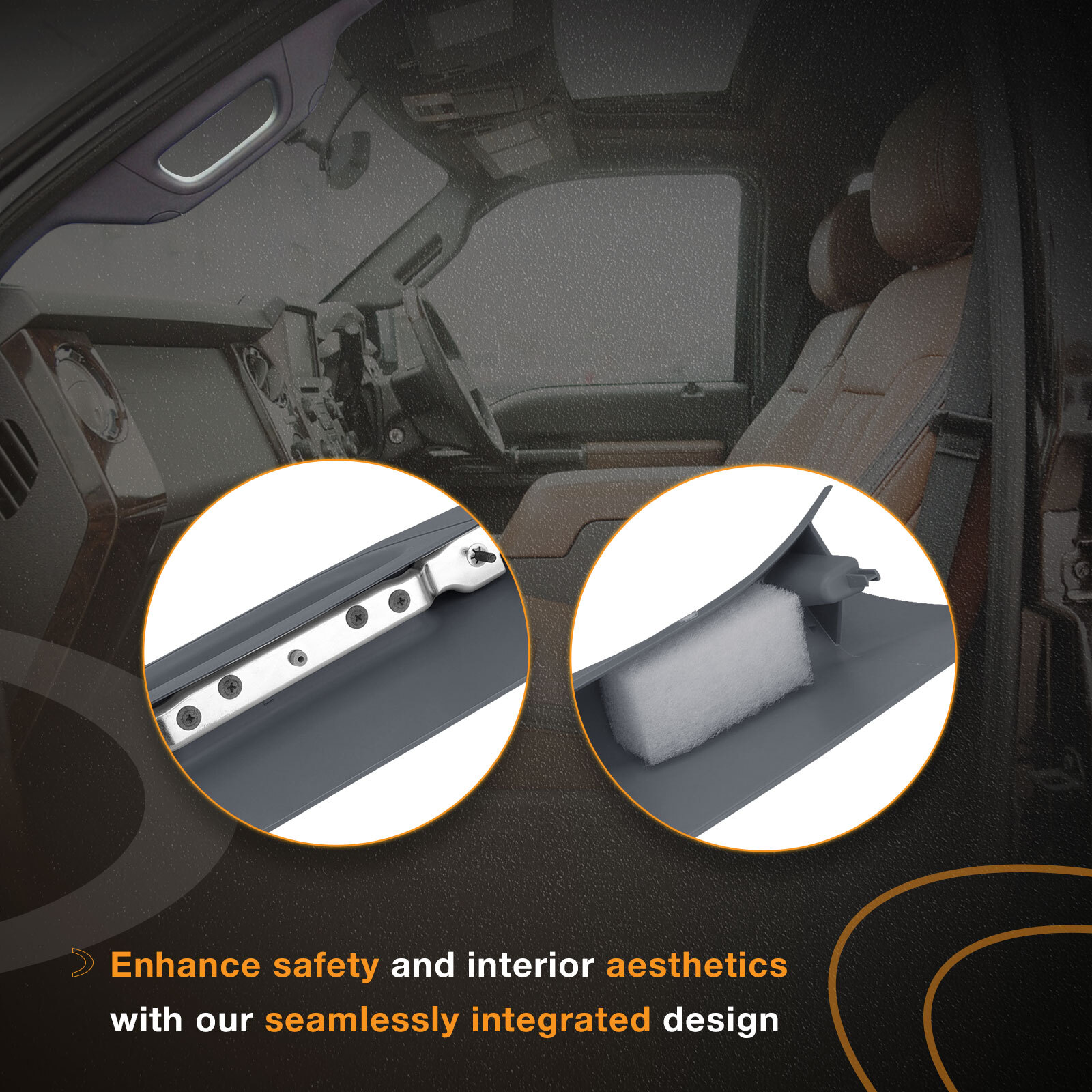 Pair A-Pillar Interior Trim Grab Handles Front Left Right For 2011-16 Ford F-250