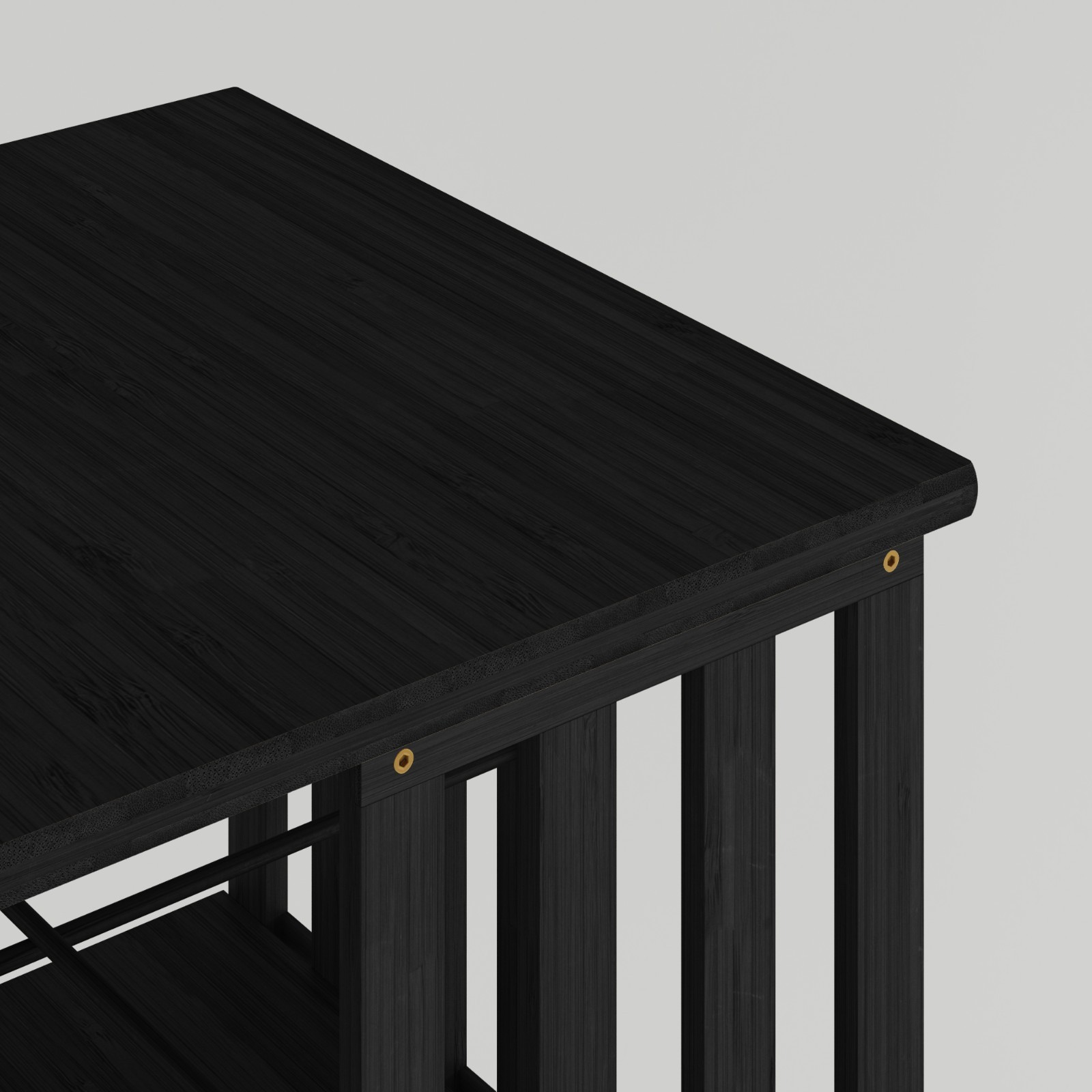 6-Tier Bamboo Rotating Bookcase Tower, 360° Swivel Bookshelf with Floor Storage