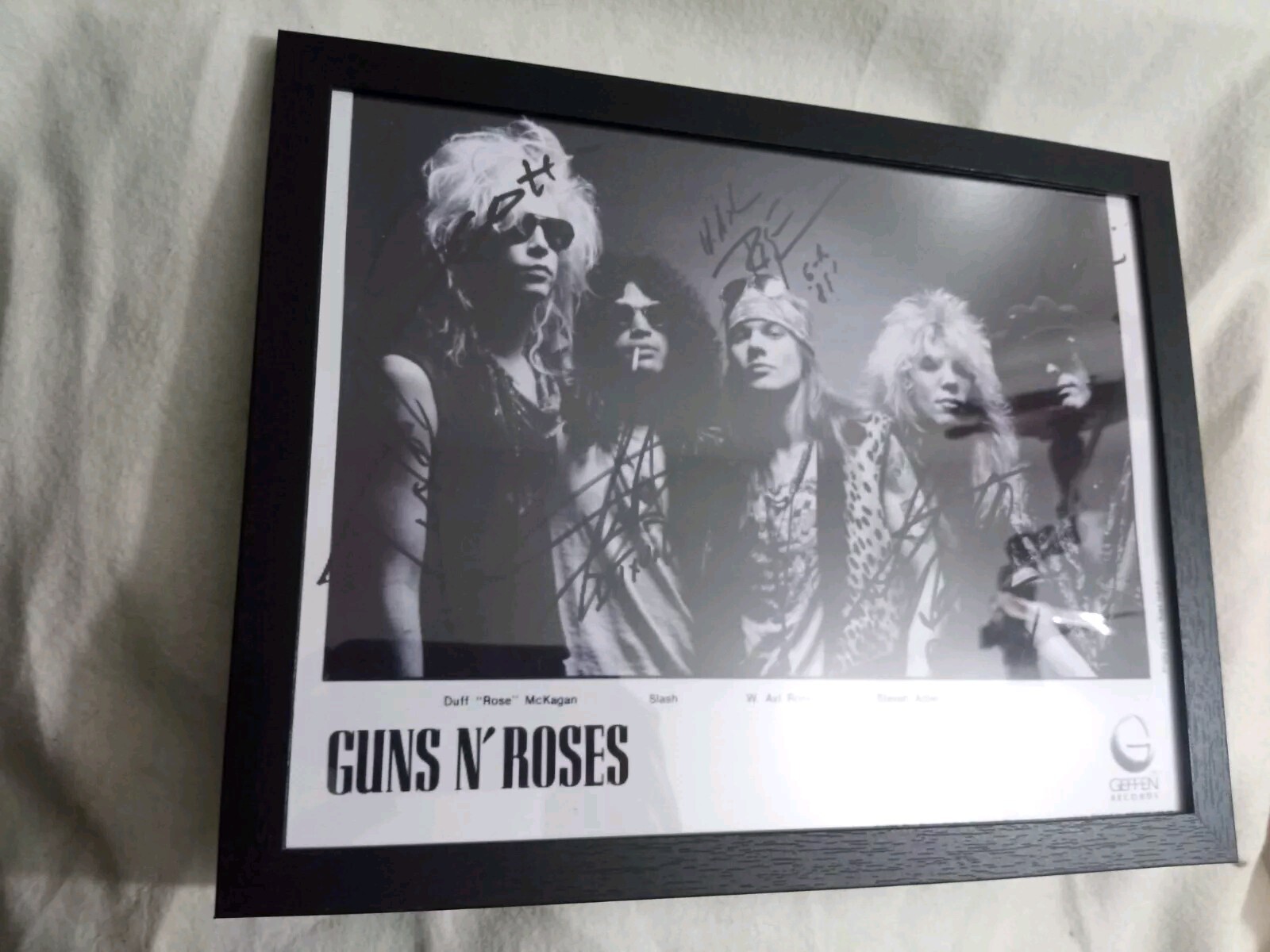 Framed Guns N' Roses band SIGNED reprint 8x10 Photo Autographed Free Shipping