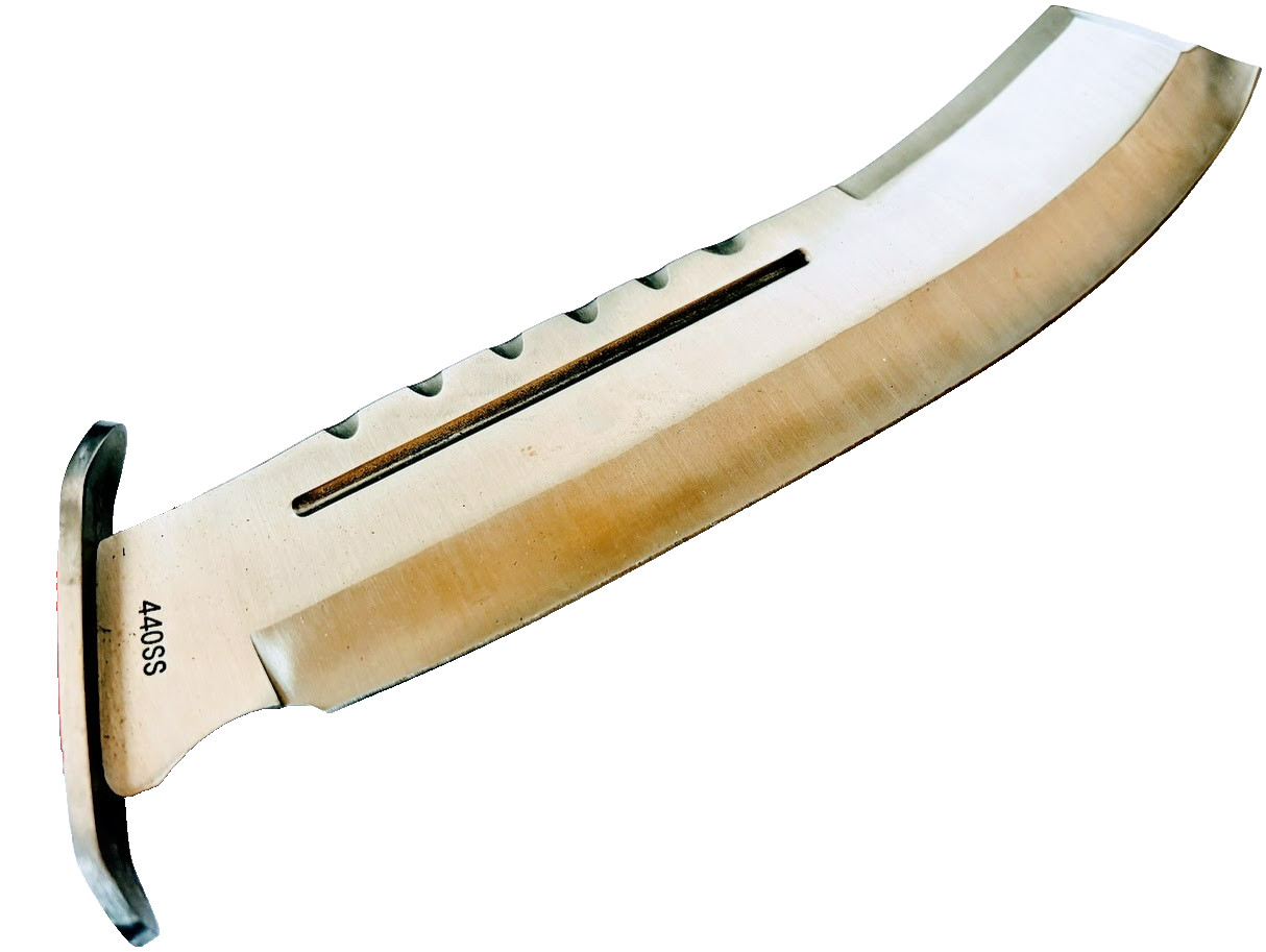 Large 17" Machete Fixed Blade Knife Wood Handle Unused Ridge Runner 440SS