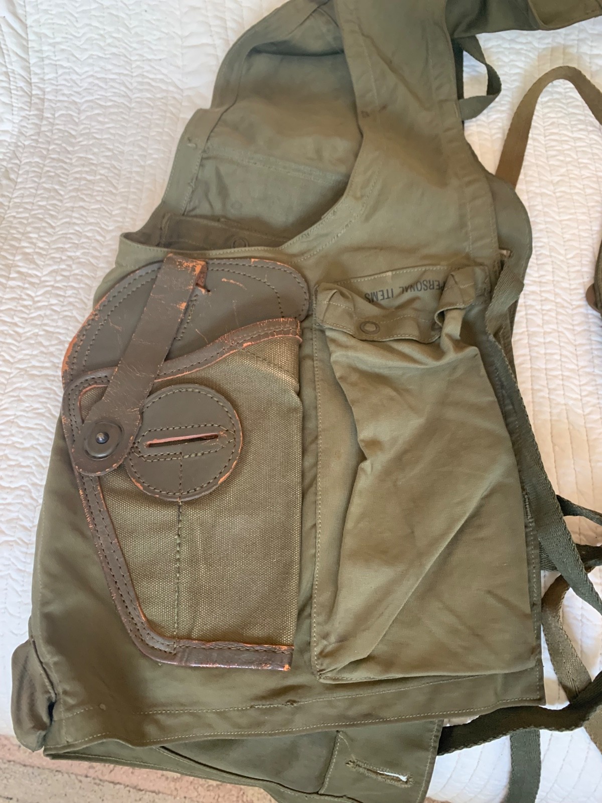 US Army Air Forces WWII Type C-1 Emergency Sustenance Vest w/ Holster