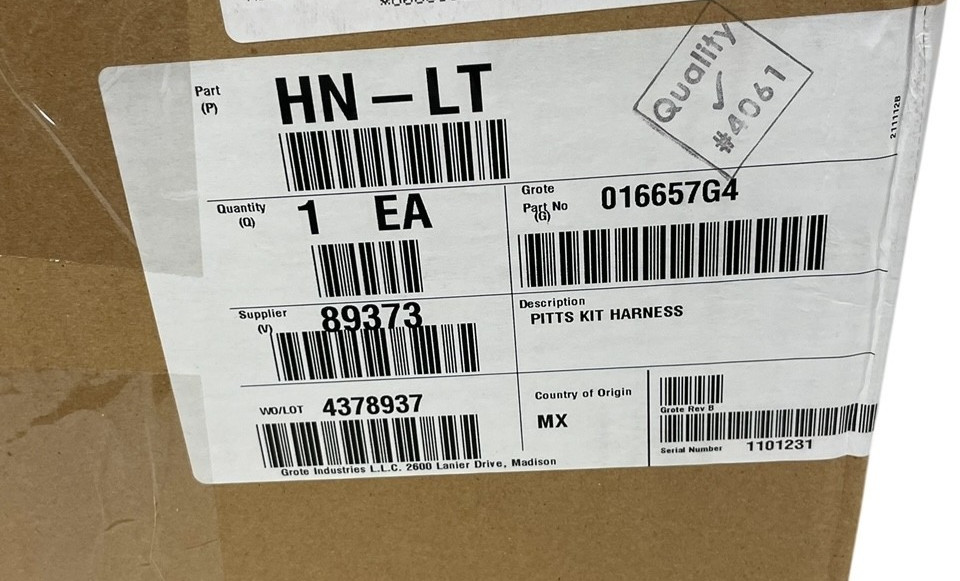 NEW Grote Universal 7 Pin Trailer Wiring Harness 45-48' Flatbed Trailer 89373