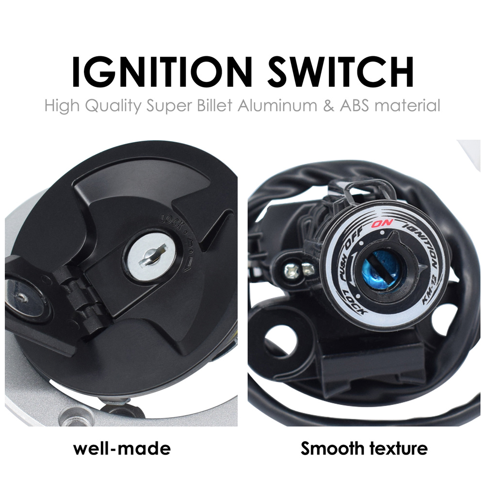 Motorcycle Ignition Switch Kit For Kawasaki Ninja Z800 ZX6R ZX600 ZX636 ZX10R