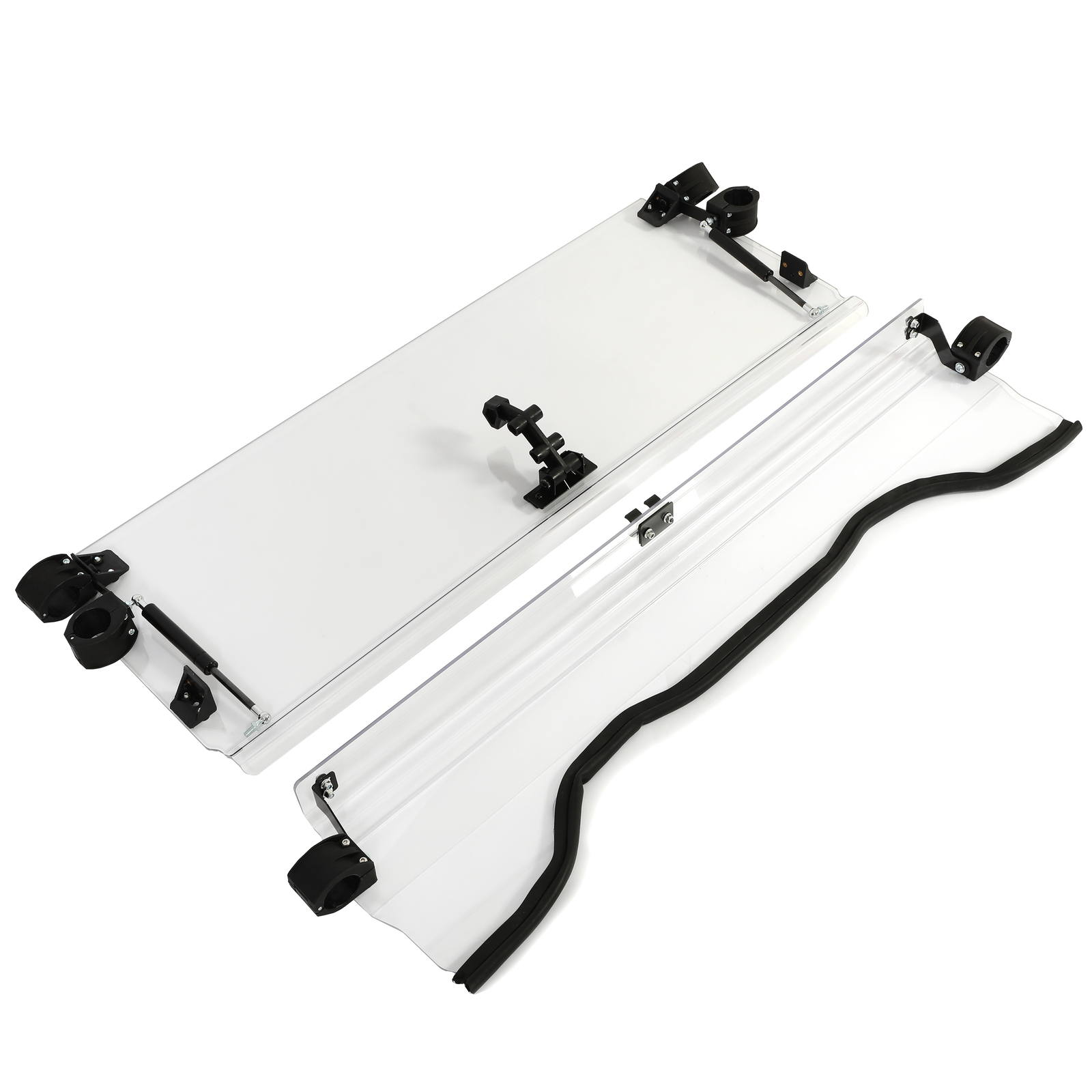 Front Scratch Resistant Flip Windshield Clear For 2014-2024 Honda Pioneer 700 4