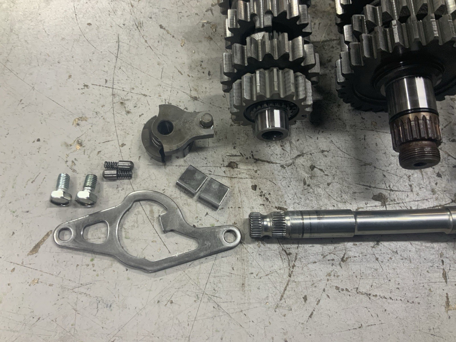 2014 Yz250f transmission yz 250f 250 gears shift shaft forks trans