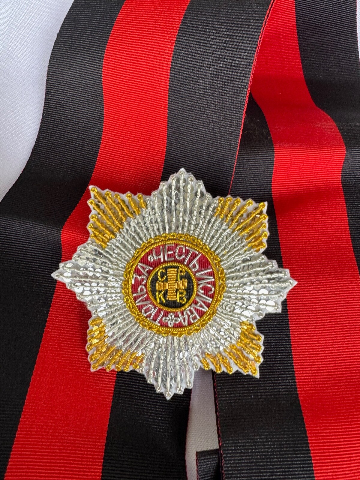 Russian Imperial Order of St.Vladimir Embroidered star, perfect replica 1820s