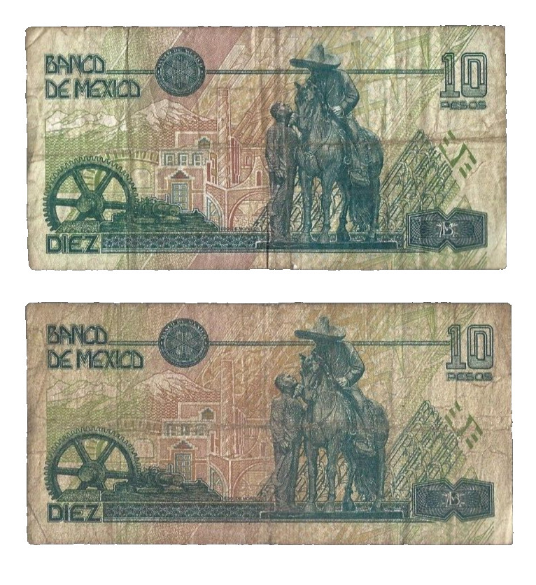 Mexico 💥🎯1994 Banco De Mexico ... 1x 10 pesos ... ONE NOTE 💥 lot #777