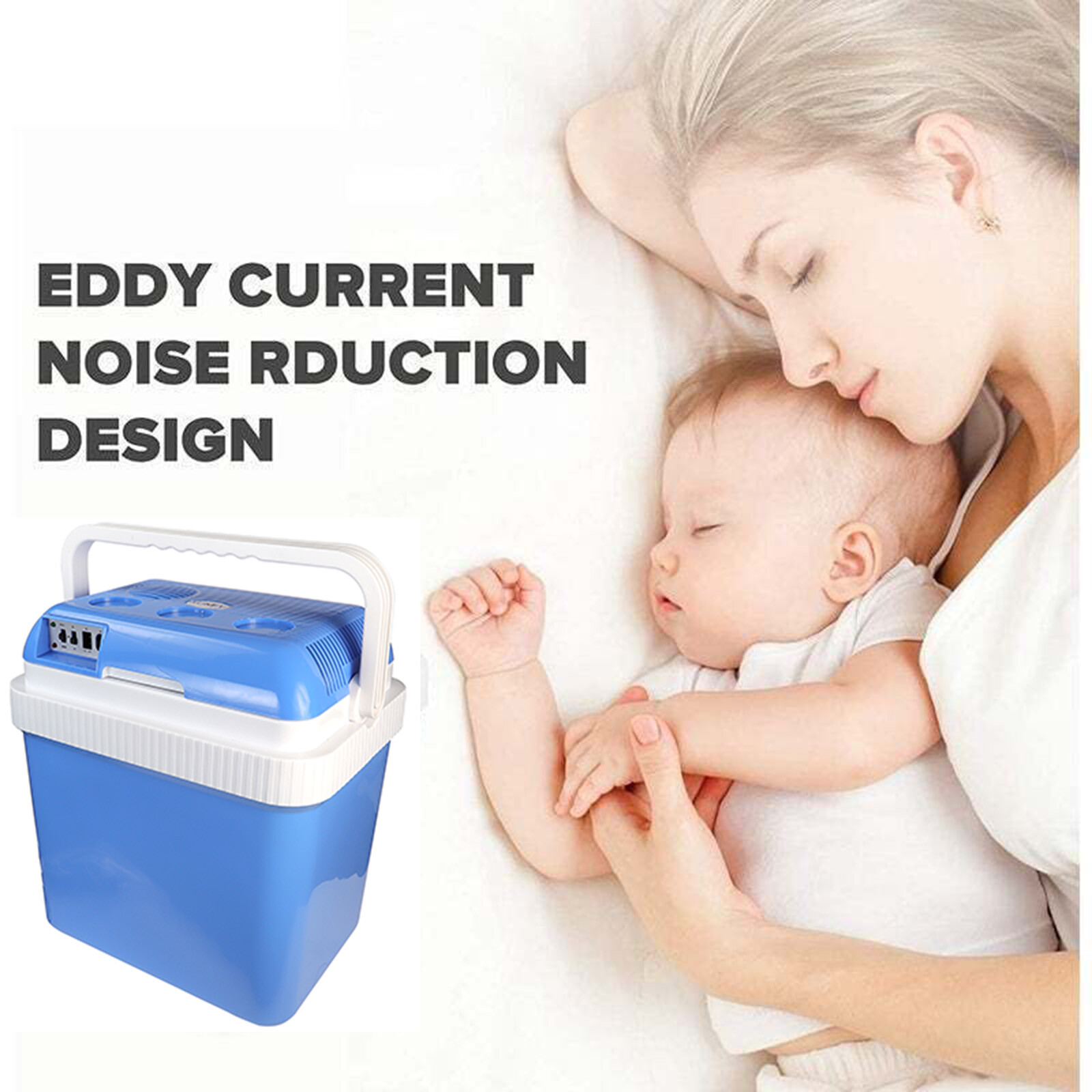 24L Electric Cooler Warmer Portable Car Fridge Refrigerator Camping Mini Freezer