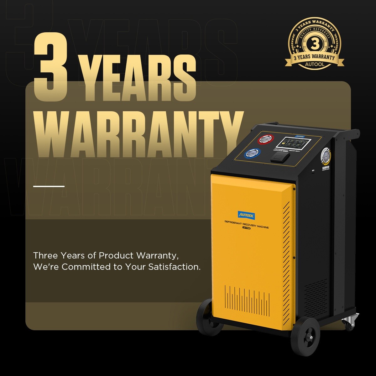 LM708 Fully Automatic Refrigerant Recovery Machine A/C Dual Tank Filling 3/8HP