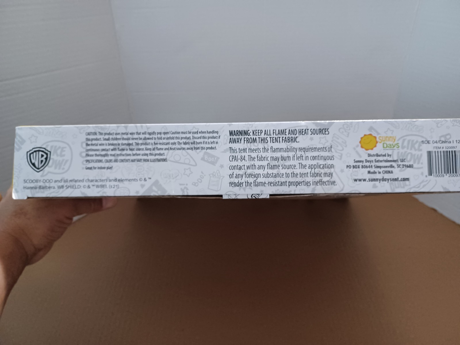 *NEW* WB Scooby Doo Mystery Machine Pop-up, Sunny Days Play Tent