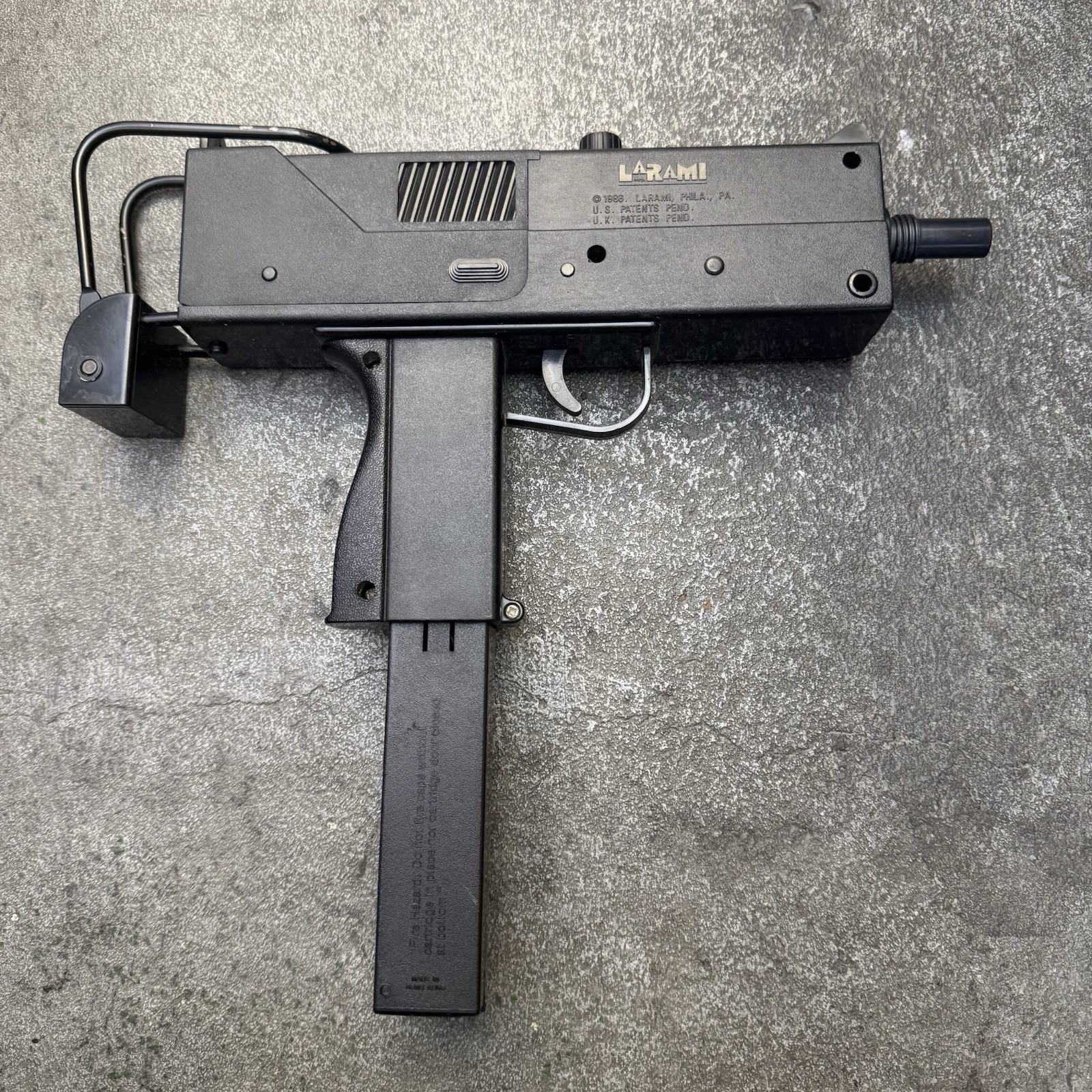 1986 Larami MAC-11 Motorized Toy Cap Gun Very Rare HTF Vintage