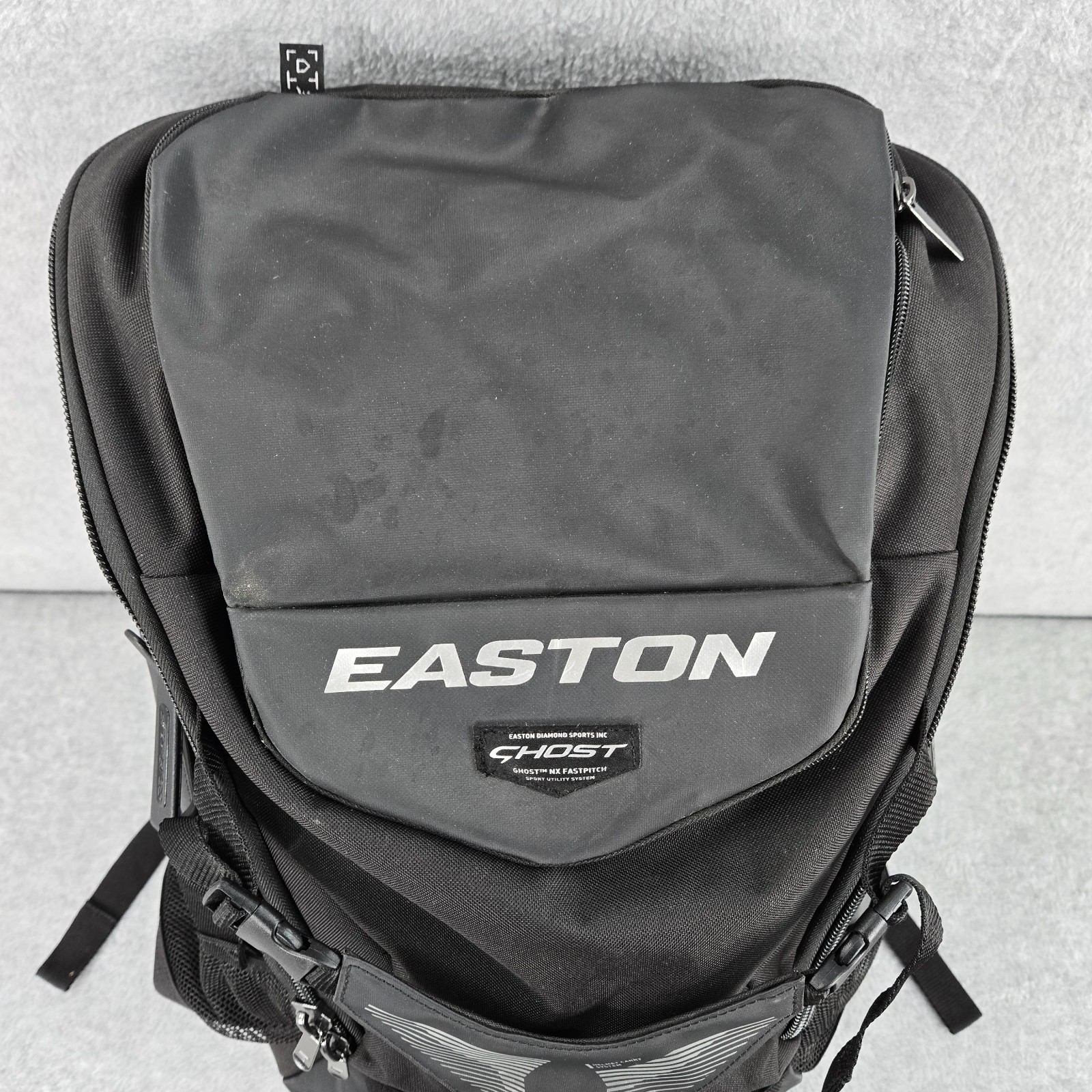 Easton Ghost NX Fastpitch Softball Backpack Equipment Gear Bag Black - Used