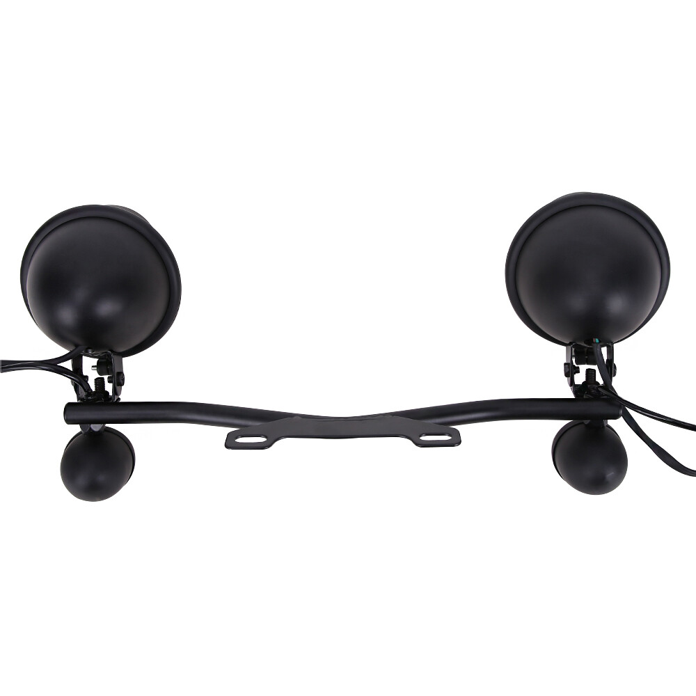 Motorcycle Driving Passing Spot Fog Turn Signal Light Bar W/ Bracket For Harley