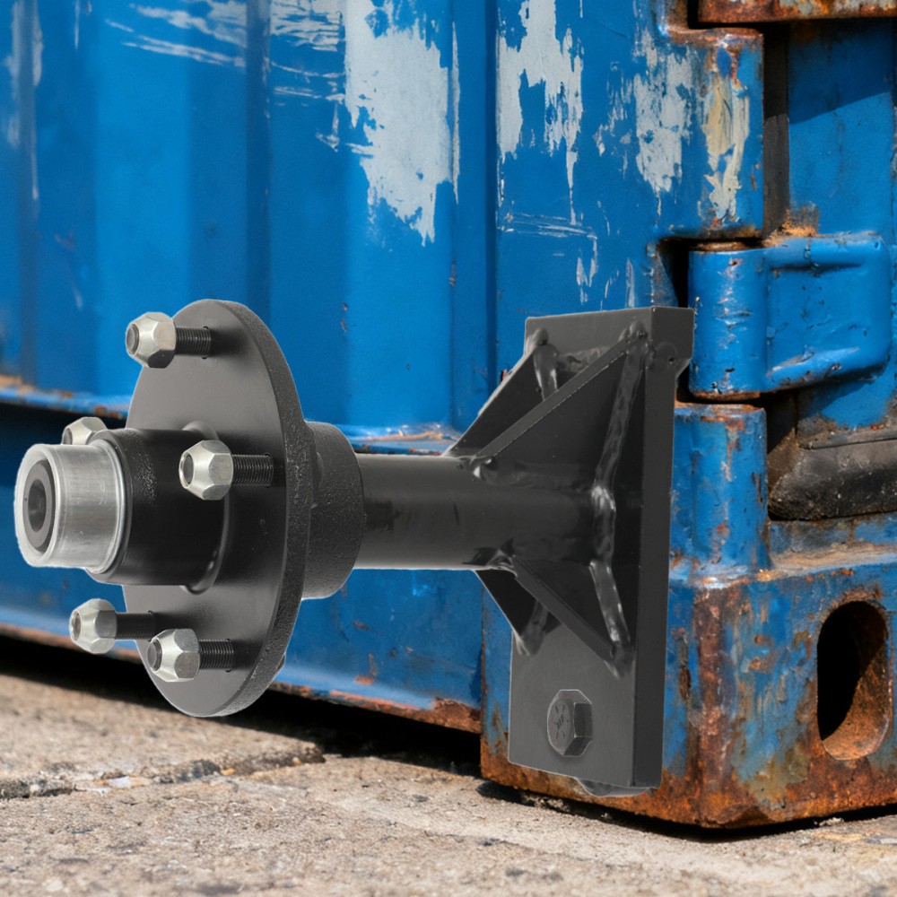 5x 5.5 Lug Shipping Container Wheels Bolt-on Spindle Kit US