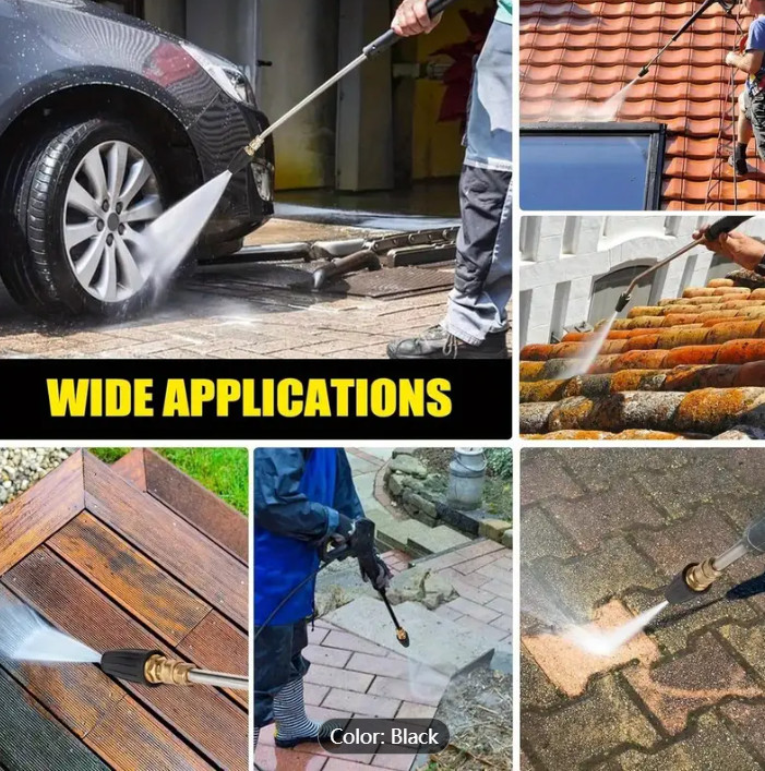 2.5GPM High Pressure Washer Rotating Turbo Nozzle Spray Tip 4000PSI 1/4" Quick