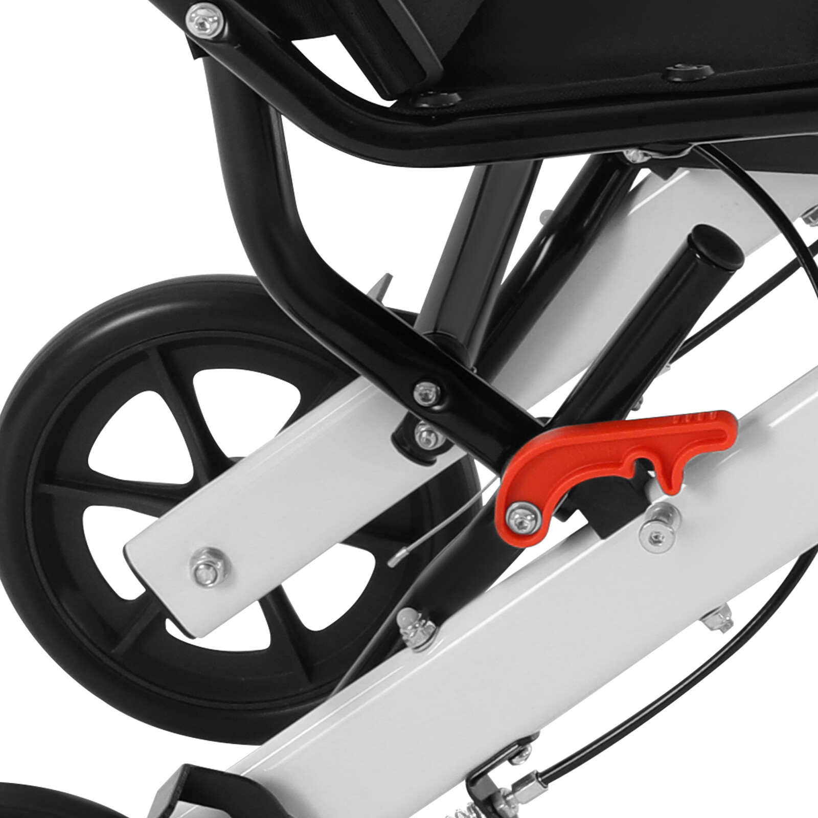 Lightweight Folding Transport Wheelchair w/Travel Bag Portable Travel Wheelchair