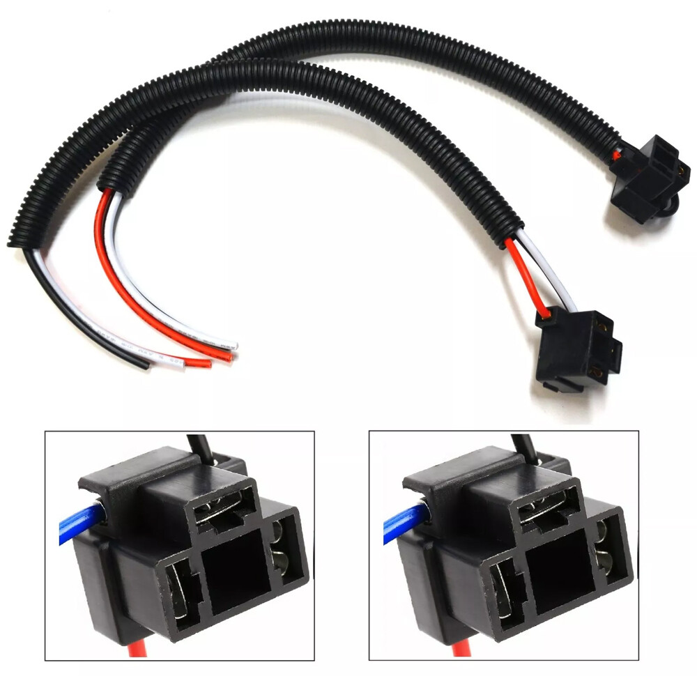 Extension Wire Pigtail Female P A 9003 H4 Two Harness Head Light Bulb Plug Lamp