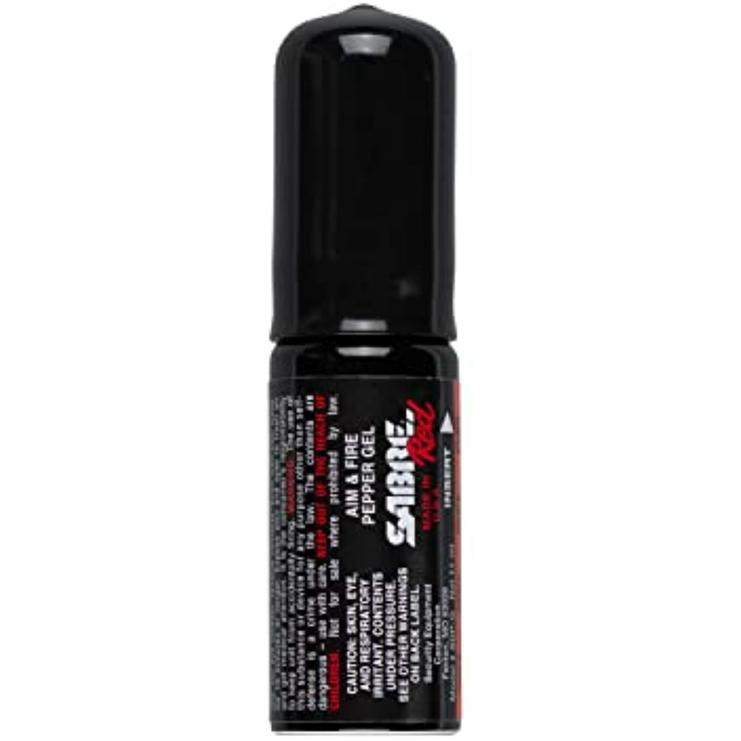 SABRE RED Aim and Fire Pepper Gel Refill Canister – 13 Bursts, 15-Foot Range,