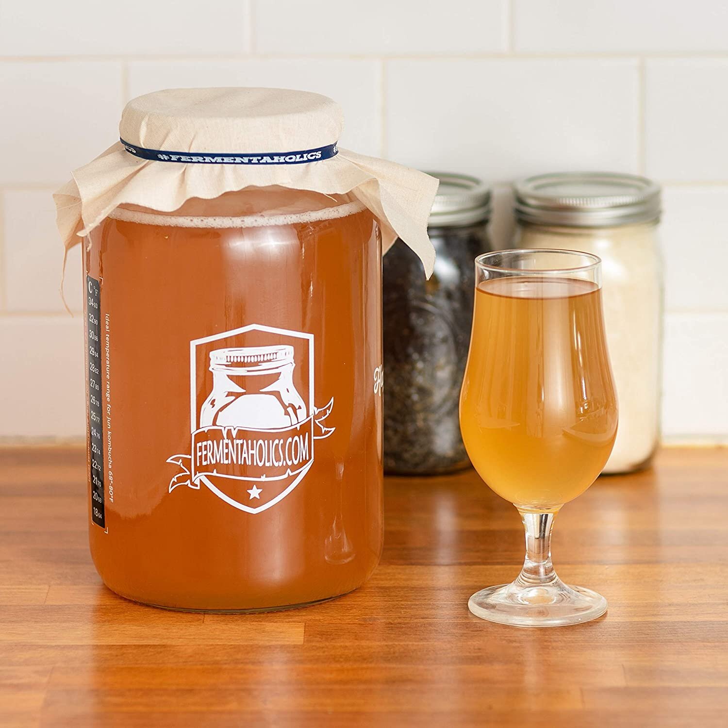 Fermentaholics BIG MOMMA Kombucha SCOBY With 12 oz