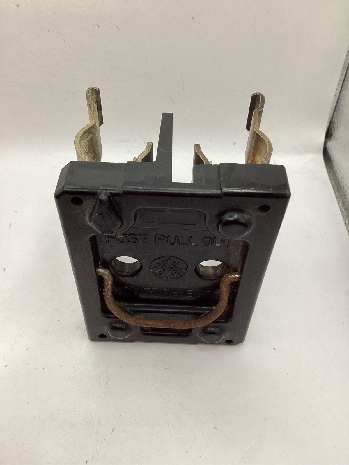 GE PULLOUT FUSE HOLDER 455C116 60 AMP USED