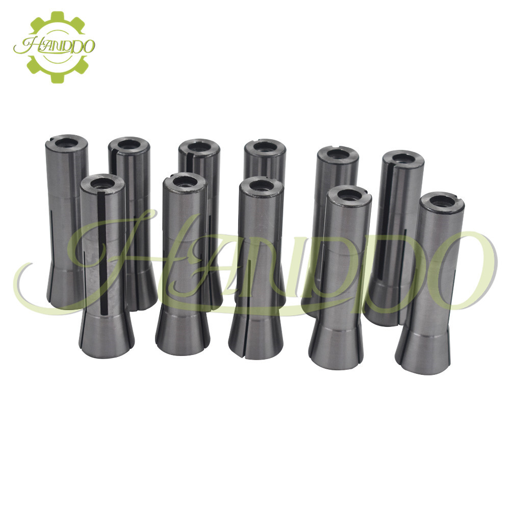 R8 Collet Set 1/8" 3/16" 1/4" 5/16" 3/8" 7/16" 1/2" 9/16" 5/8" 11/16" 3/4" 11PCS