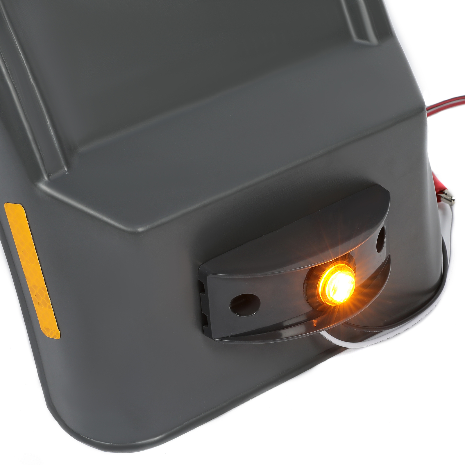 Right Fender Flare Plastic Gray W/ Sealed Light For Demco Kar Kaddy Trailer