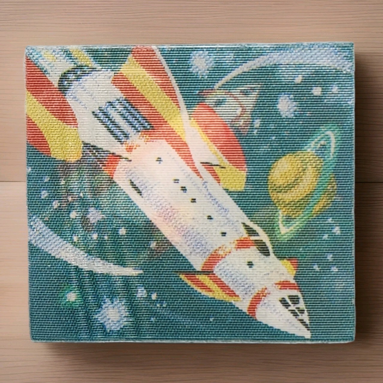 Vtg Vari-Vue Space Flicker Pins Retro Futurism 1960s Lenticular Rocket Astronaut