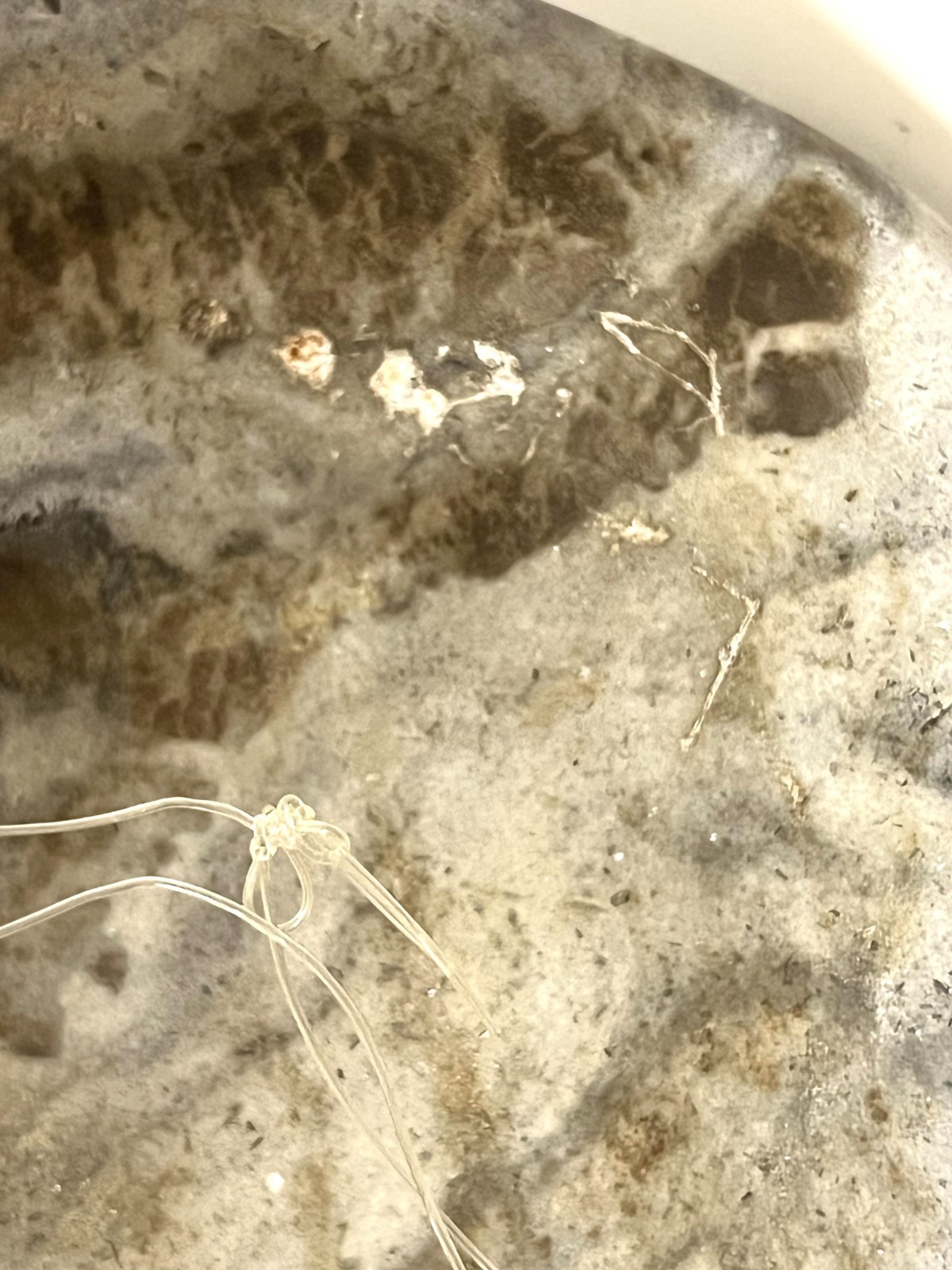 VTG Mayan Aztec Carved Marble Stone Hanging Warrior Mask Wall Decor 8x5x2 in