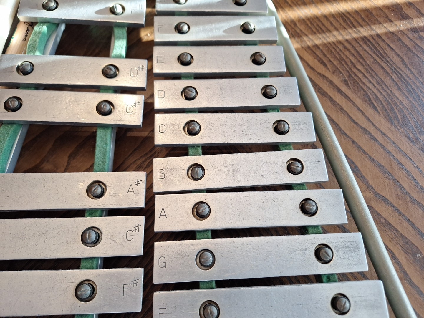 B.F.Kitching & Co Marching Bell Lyra Glockenspiel Xylophone Vintage +Mount Tube*