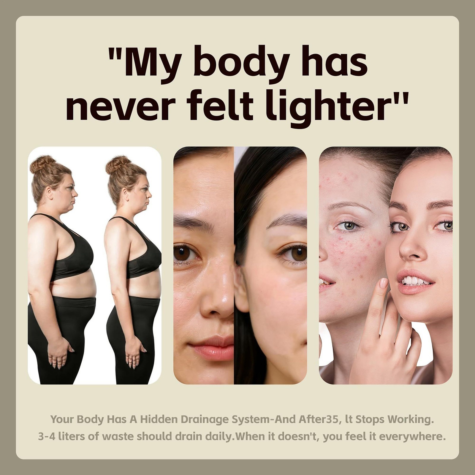 Sculptique Lymphatic Drainage Capsules- Supports Cellulite Reduction, 60 Capsule