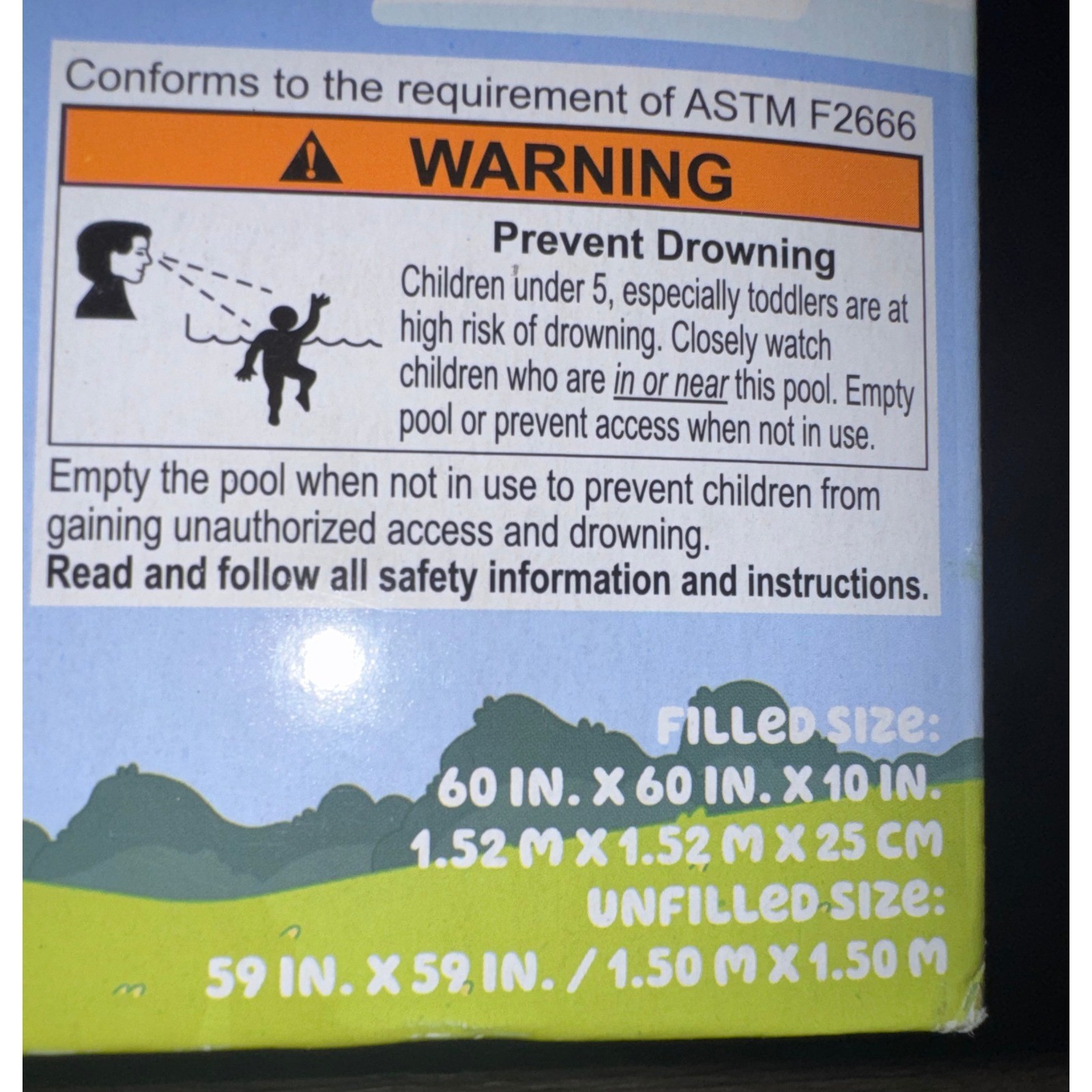 Bluey Fill N Fun Pool Kids Inflatable Water Play Backyard Summer