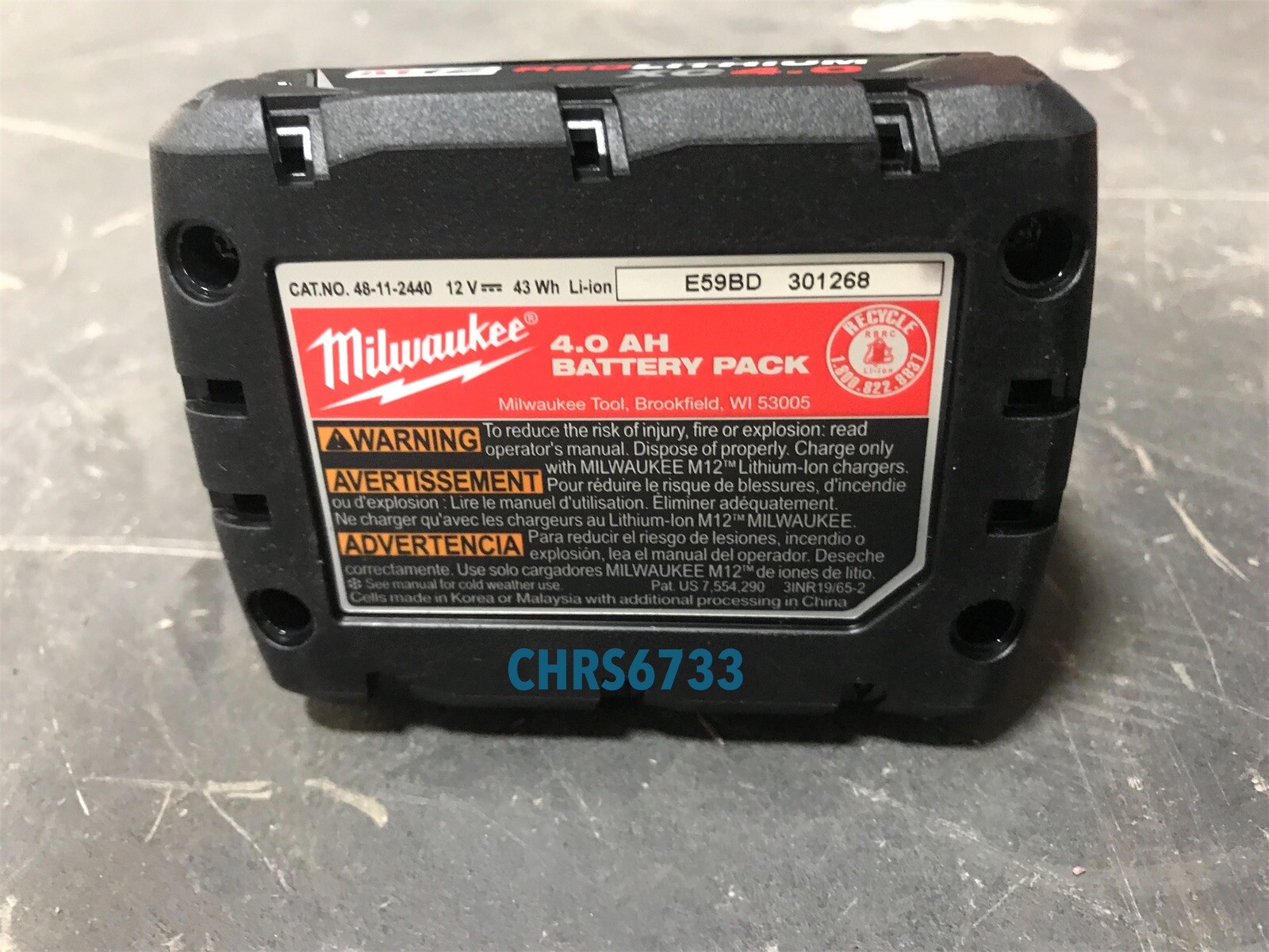 New Milwaukee 2504-20 M12 12v FUEL 1/2" Brushless Hammer Drill 4.0 Battery