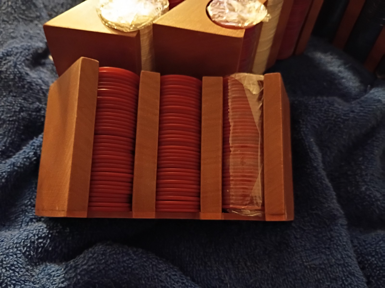 8" Vintage Bakelite Roulette Wheel Ap Games 900 Chips Ball Rumpp Leather Case