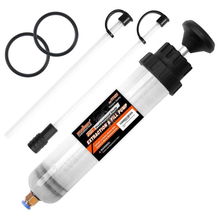 2X 200cc Automotive Fluid Extraction Filling Syringe Kit Vacuum Pump Oil Changer