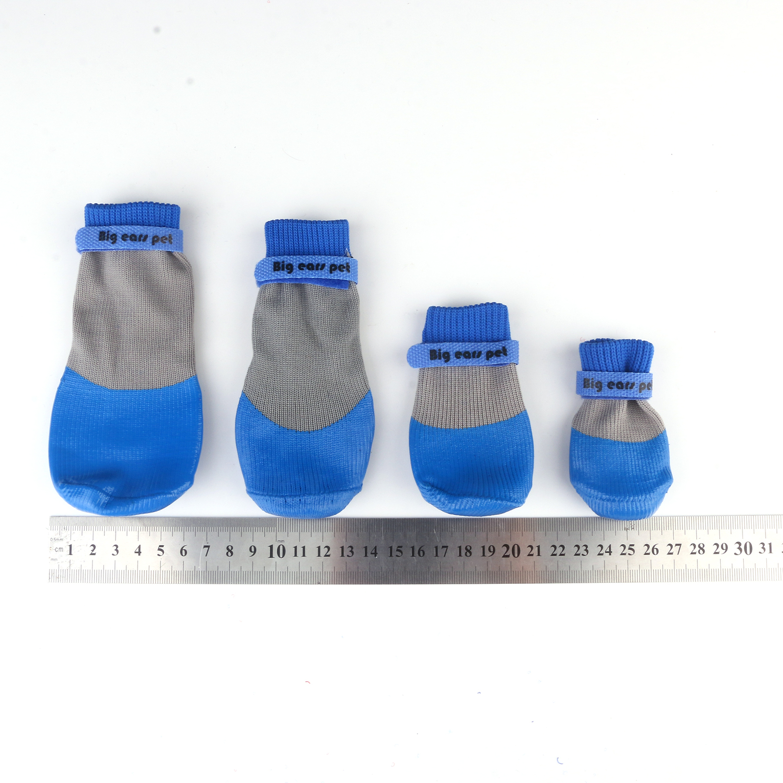 Outdoors Indoor Dog Socks Soft Rubber Anti-slip Dog Shoes Waterproof Strapped