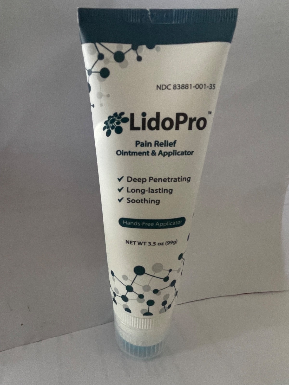 LidoPro Ointment  3.5OZ Topical PAIN RELIEF Tube Free Hand Applicator Exp. 6/27