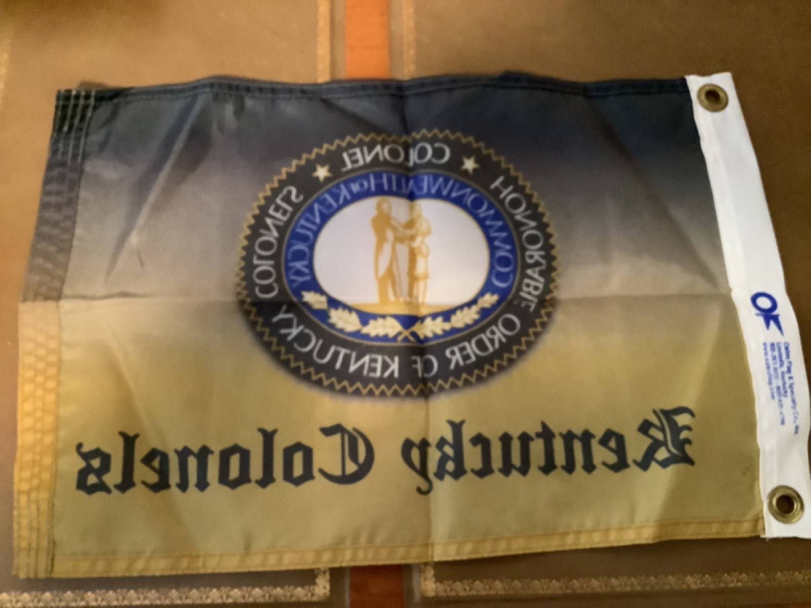 HONORABLE ORDER OF KENTUCKY COLONELS PENNANT FLAG NEW 19”x12”