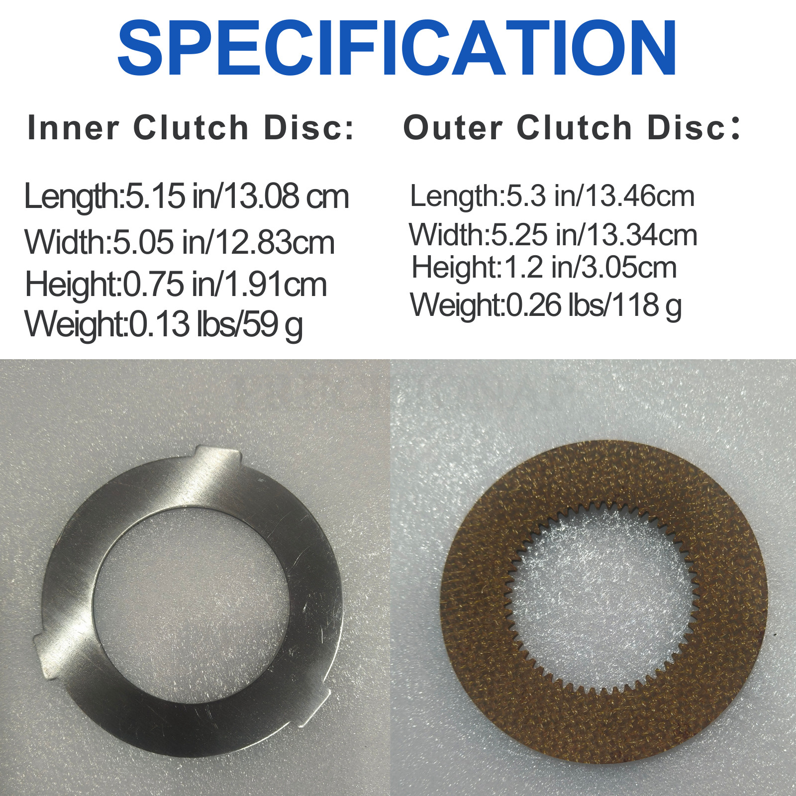 New 6X Inner & Outer Clutch Disc Kit For Hobart Mixer M802 & V1401 873117 064432