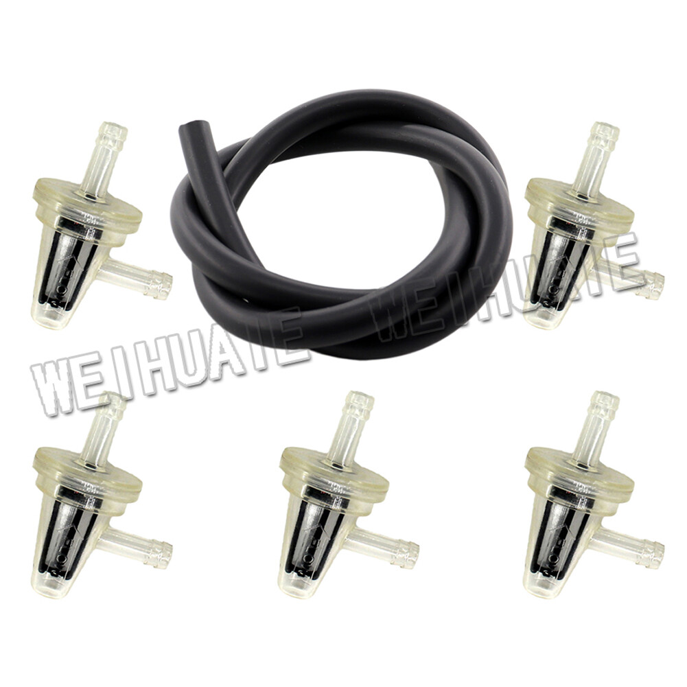 5x Clear Inline Gas Right Angle Fuel Filter For Motorcycle 6mm 7mm & 6*9 Line
