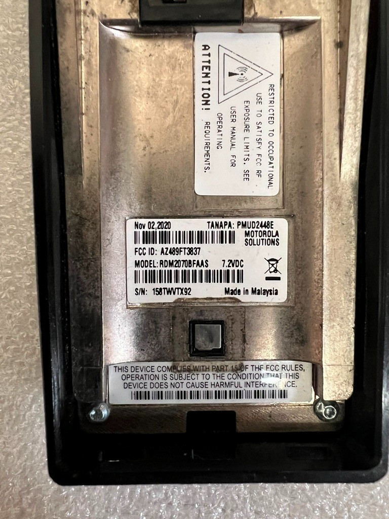 Motorola RDM2070D Walmart Two-Way Radio Walkie Talkie RDM2070BFAAS w/ Battery