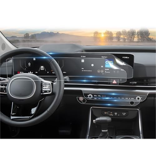 4Pcs for 2025 2026 Kia Carnival Screen Protectors, 12.3 Inch Touchscreen All