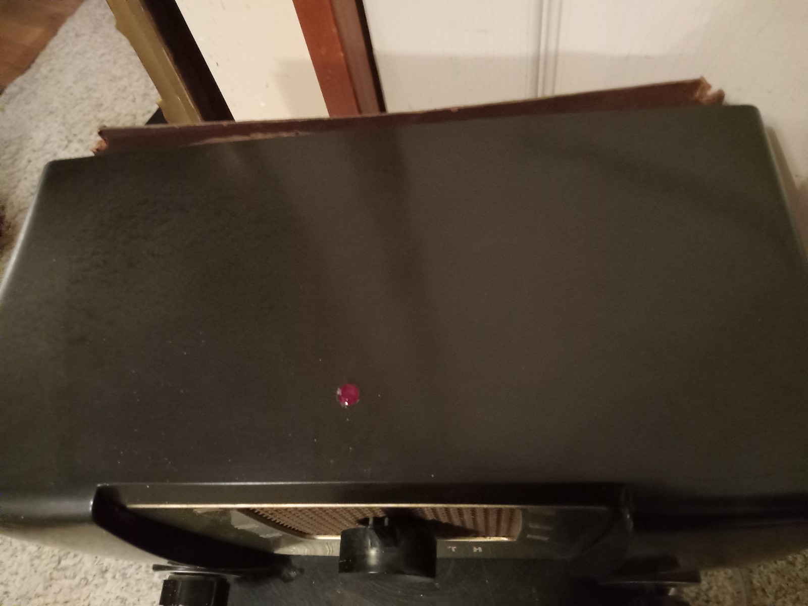 Vntg 1951 Zenith Brown Bakelite Gold Trim 6 Tube Radio Model H-615 ZY Working