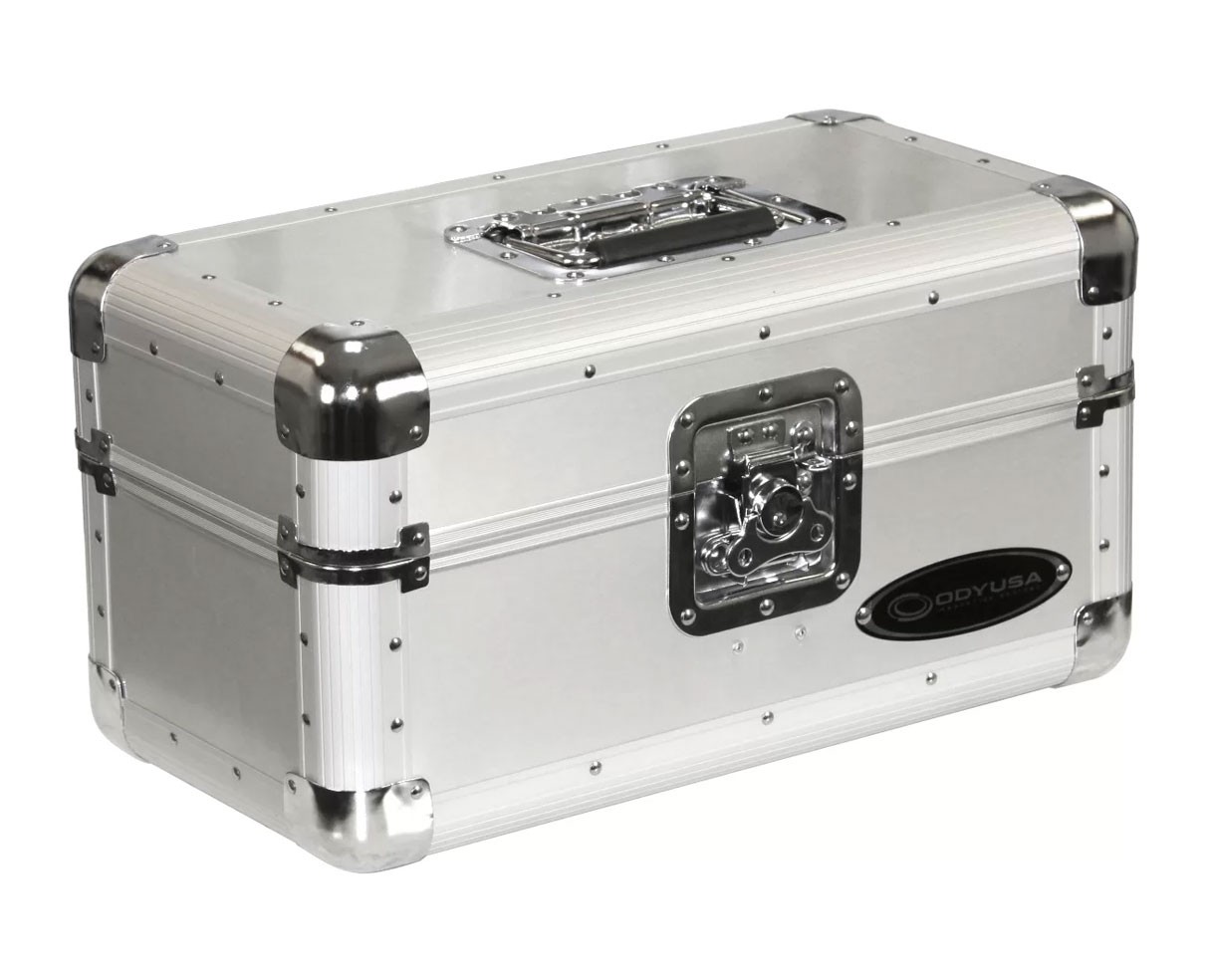 Odyssey K45120SIL KROM Series Record Case for 120 7" Vinyl Records (Silver)