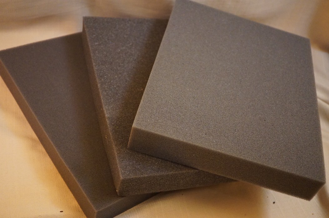Lot 3 - Recycled Foam Gray Packing shipping Protection Medium Density Block 3x