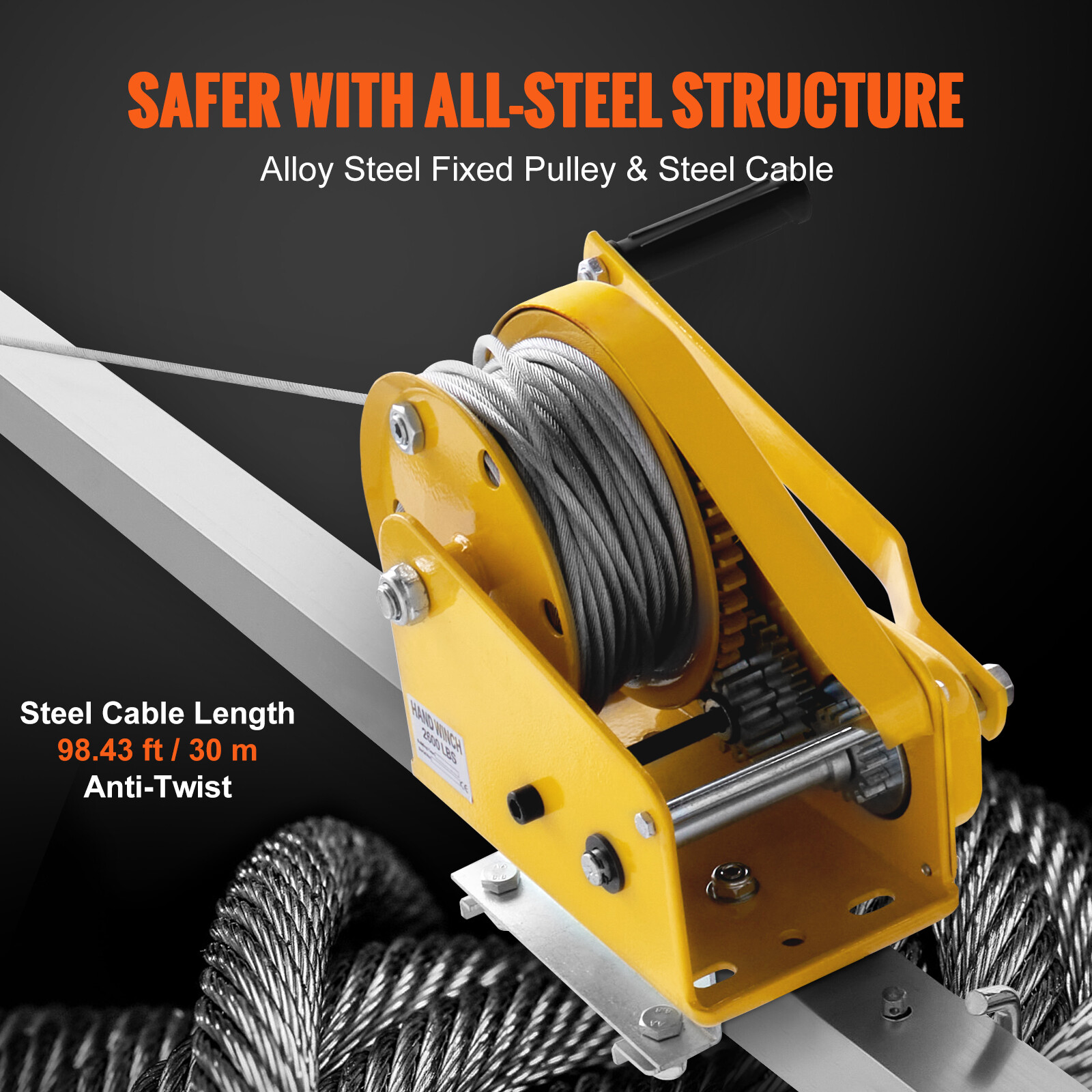 VEVOR Confined Space Tripod Kit Rescue Tripod 2600lbs w/Blower,Gas Detectorforar