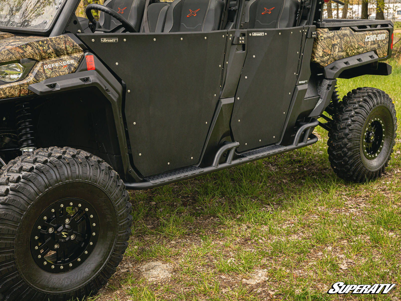 SuperATV Heavy-Duty Nerf Bars for Can-Am Defender MAX