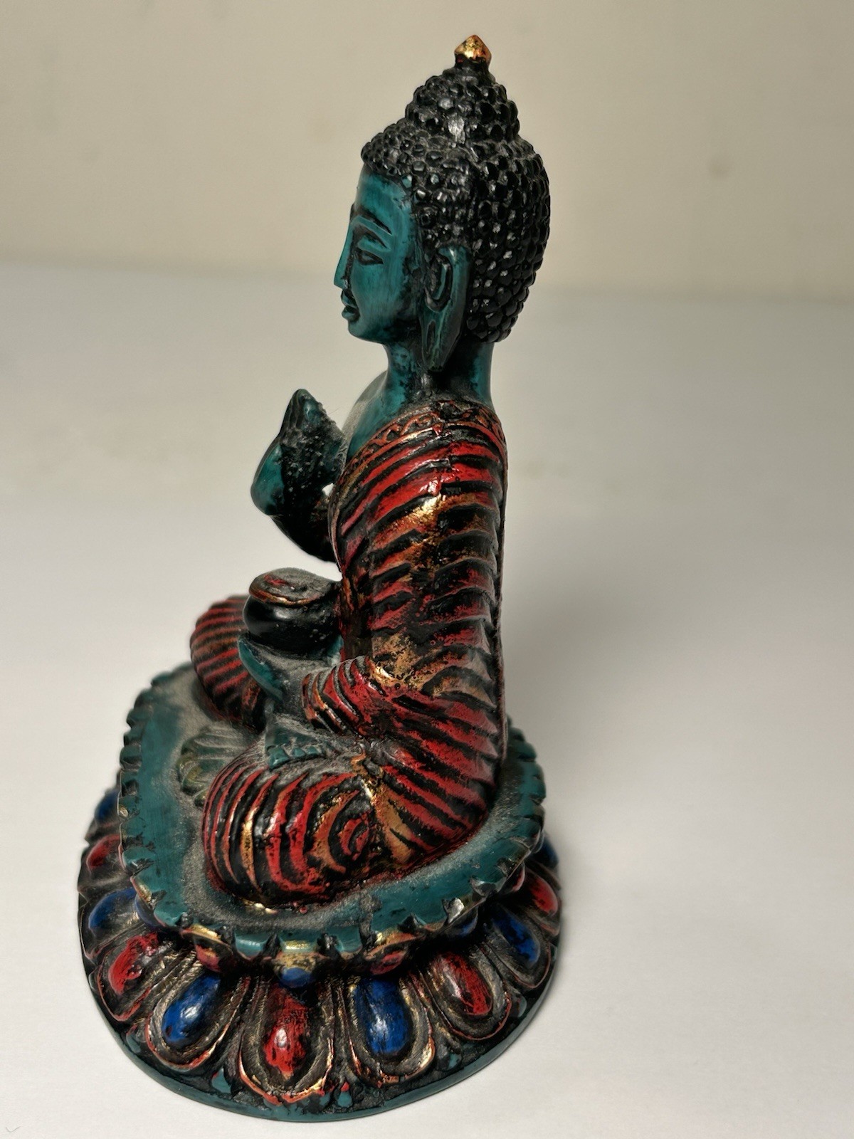 Tibetan Shakyamuni Buddha Figure Statue 4”